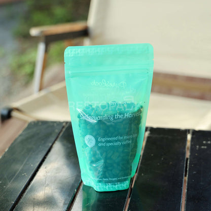 Custom Clear Stand-Up Coffee Bags with Zipper