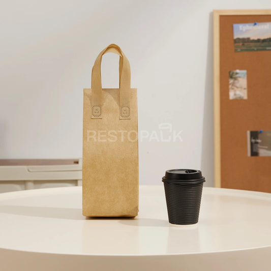 1-Cup Kraft Coffee and Milk Tea Insulated Bag