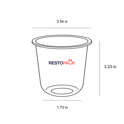 10.5 oz PET Black U-Shaped Cold Drink Coffee Cups