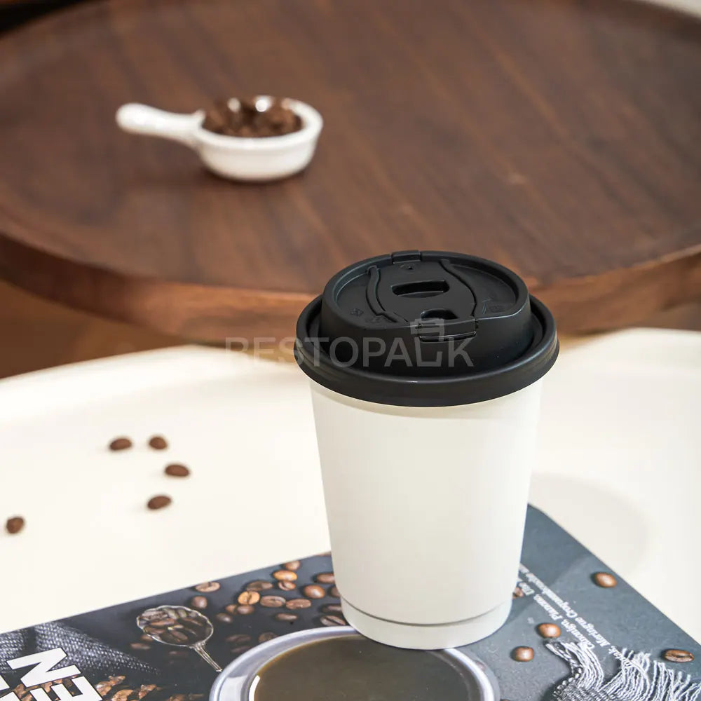 12 oz Double Wall White Paper Coffee Cups