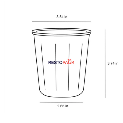 12 oz Frosted PP Reusable Cups with Lids