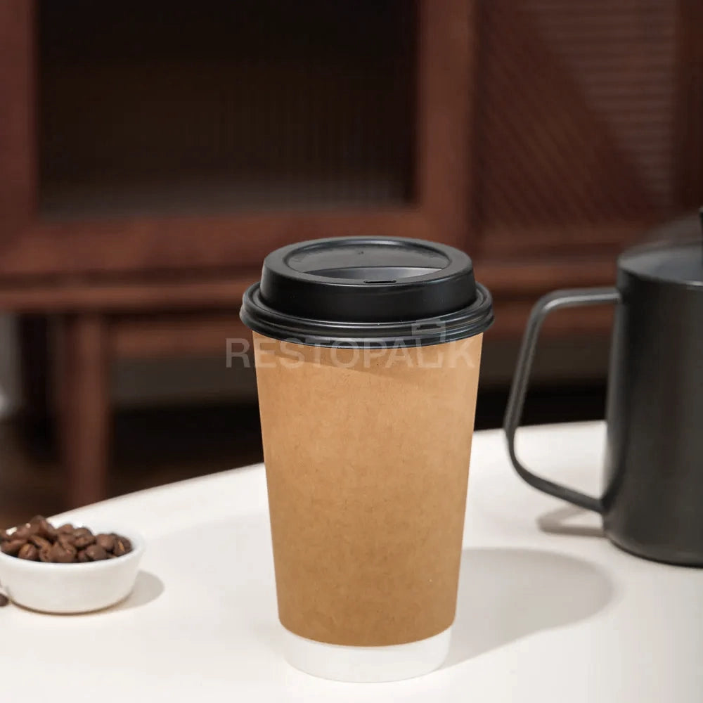 16 oz Double Wall kraft Paper Coffee Cups