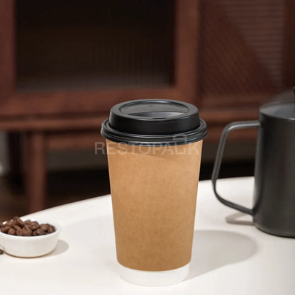 16 oz Double Wall kraft Paper Coffee Cups