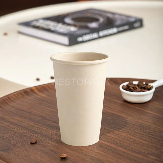 16 oz Single Wall Bagasse & Corn-Based PLA Biodegradable Paper Cups