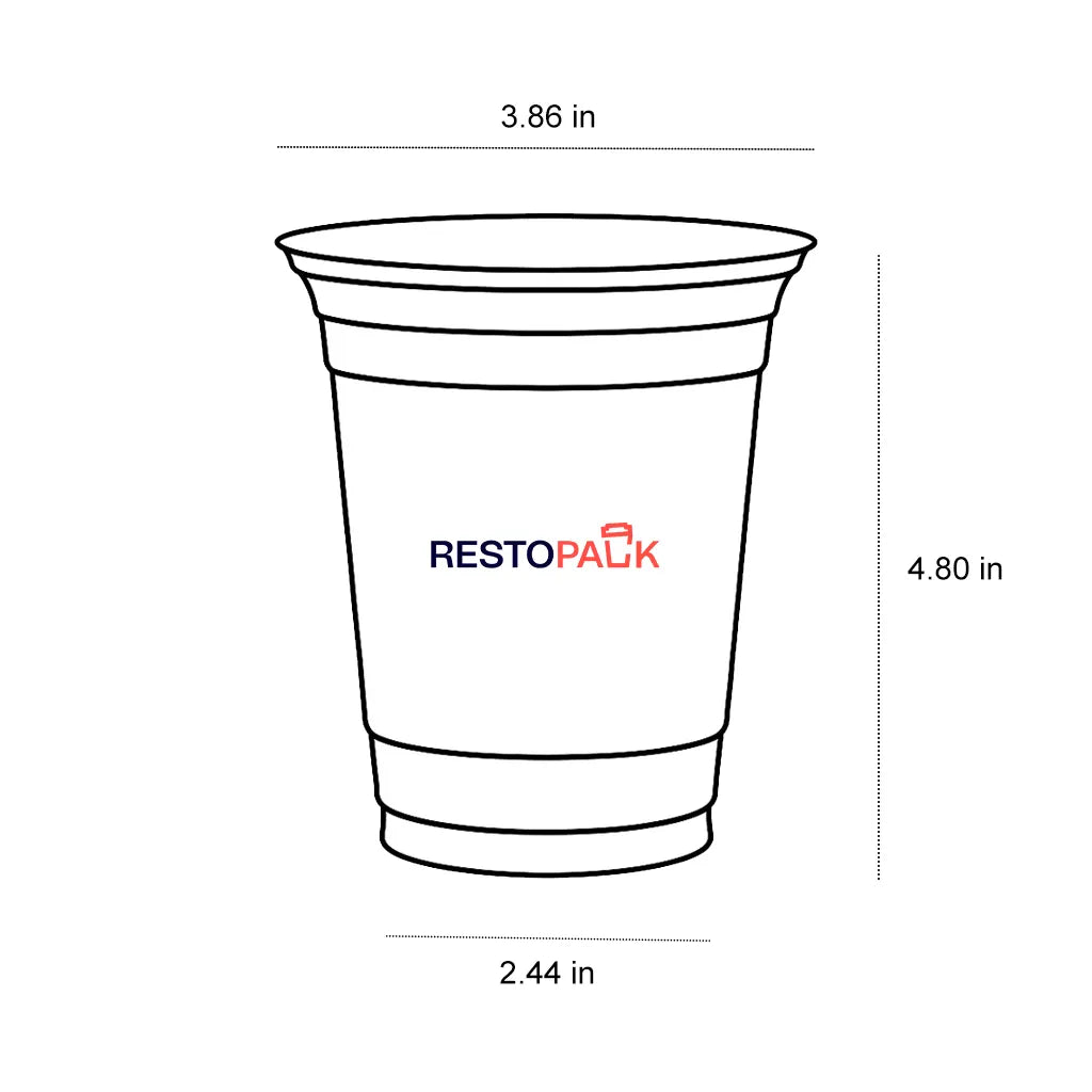 16 oz PET Clear Cold Drink Coffee Cups