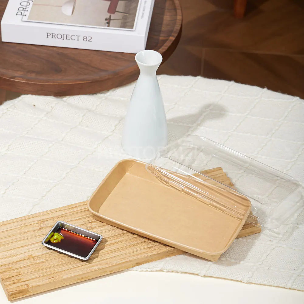 19.6 oz / 580ml Kraft Paper Rolled Edge Tray