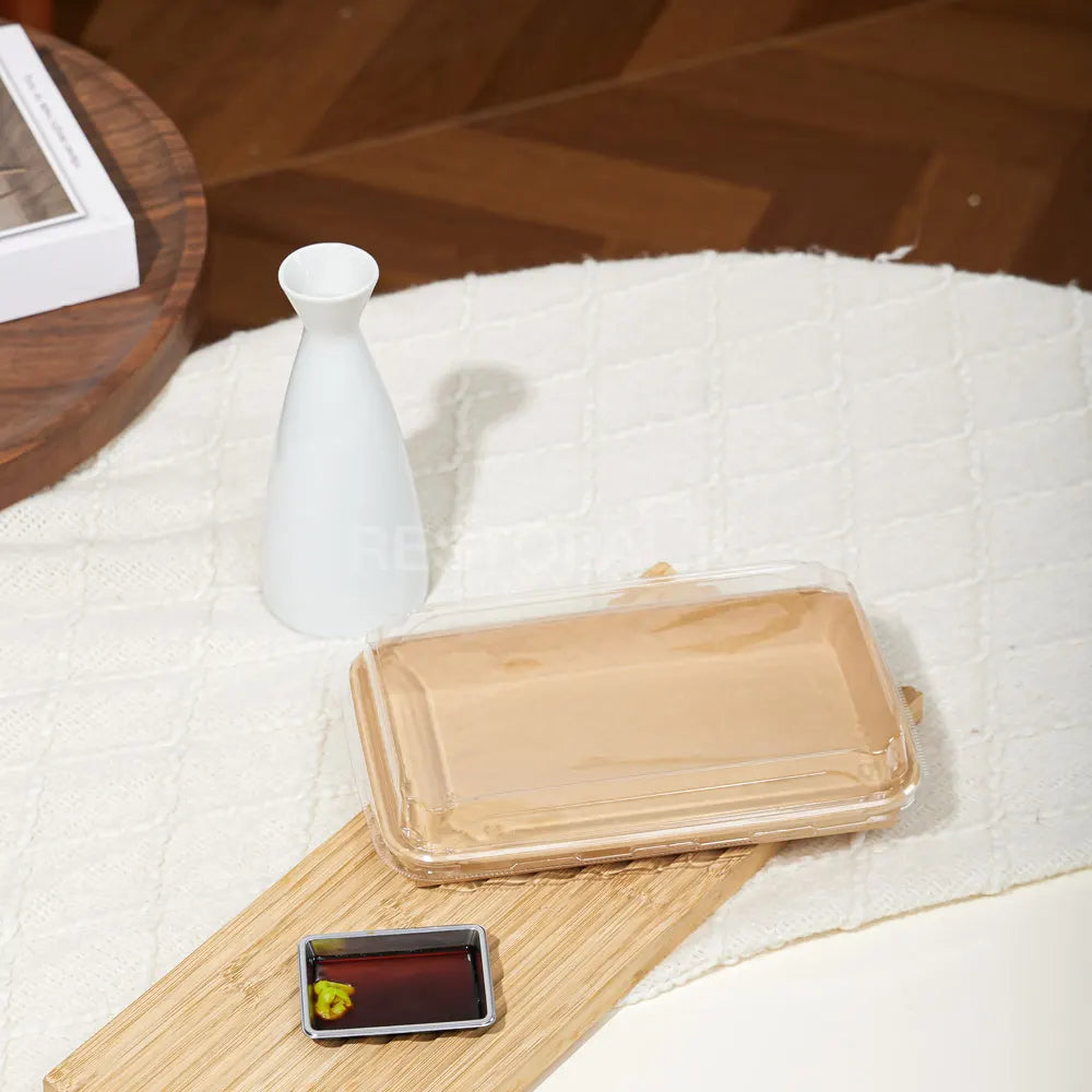 19.6 oz / 580ml Kraft Paper Rolled Edge Tray