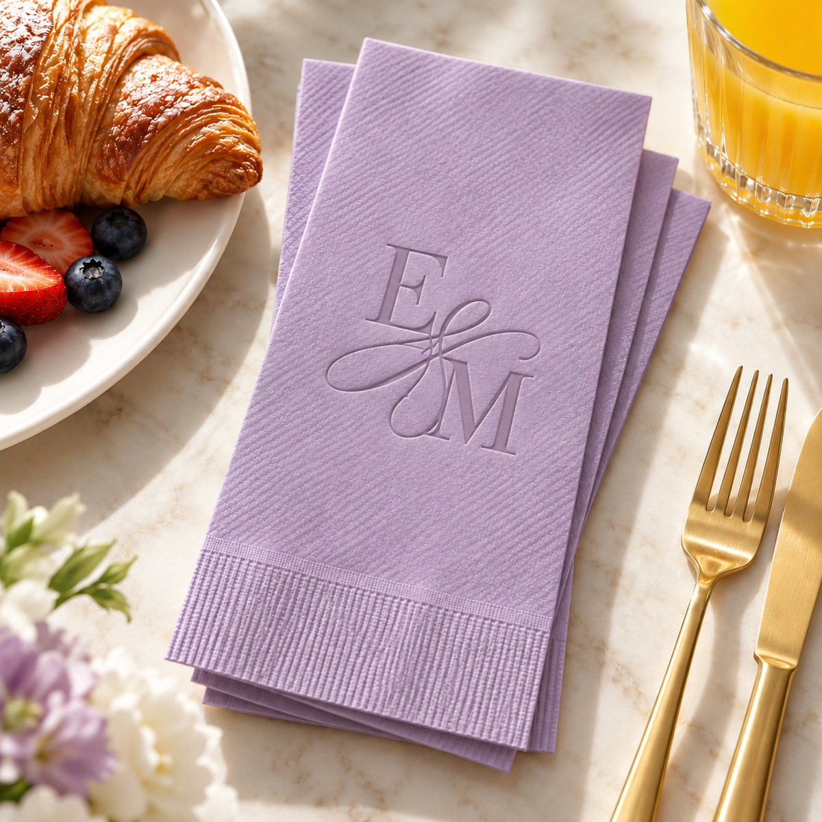 Custom Debossed Napkins