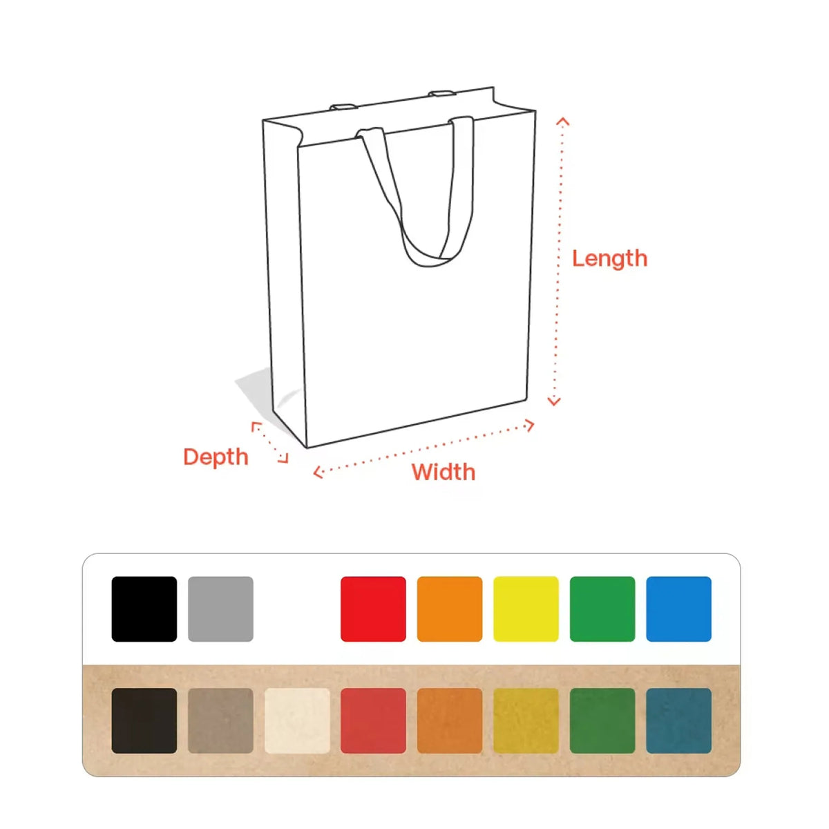 Custom breathable non-woven tote bag - view 9