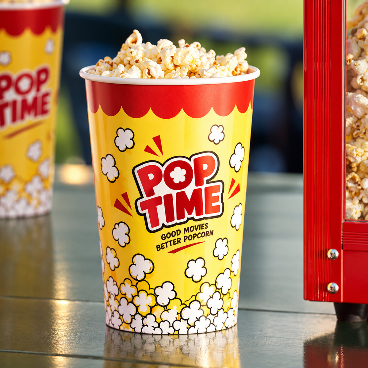 Custom Printed Paper Popcorn Bucket