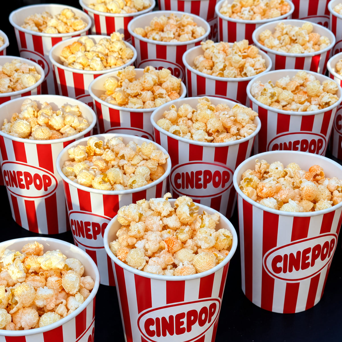 Custom Printed Paper Popcorn Bucket