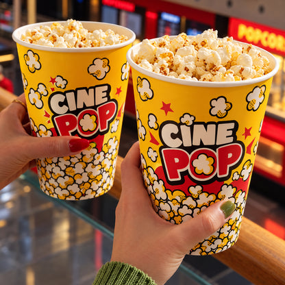 Custom Printed Paper Popcorn Bucket