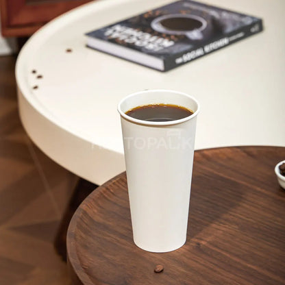 22 oz Single Wall White Paper Coffee Cups