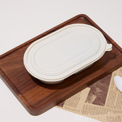 24 oz Cornstarch Salad Container – 2 Compartments