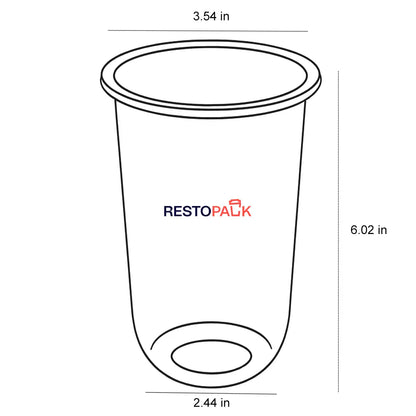 24 oz PET U-Shaped Cold Drink Cups