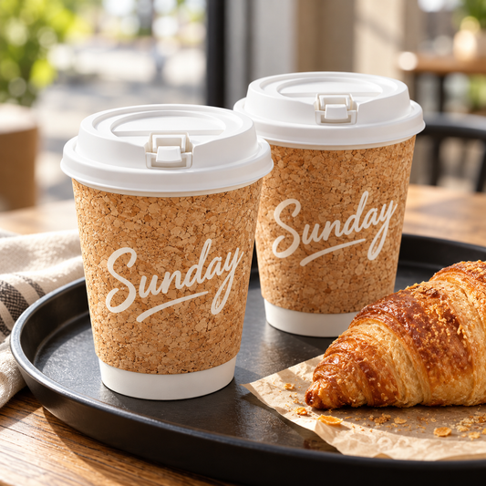 Eco Friendly Custom Cork Coffee Cups