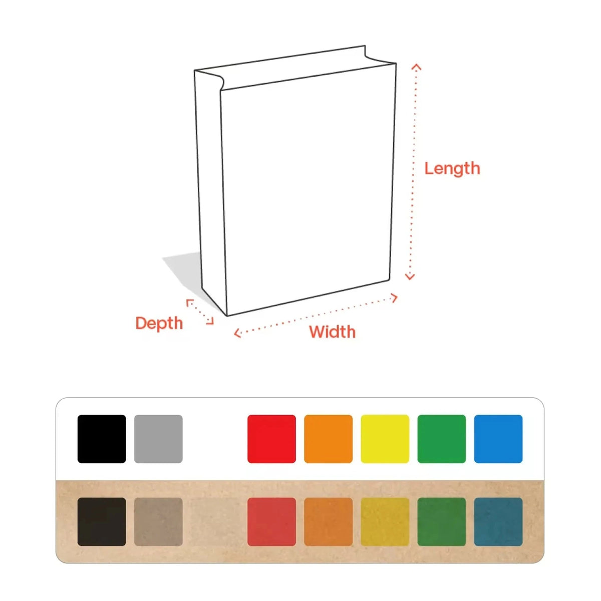 Custom Kraft SOS Paper Bags