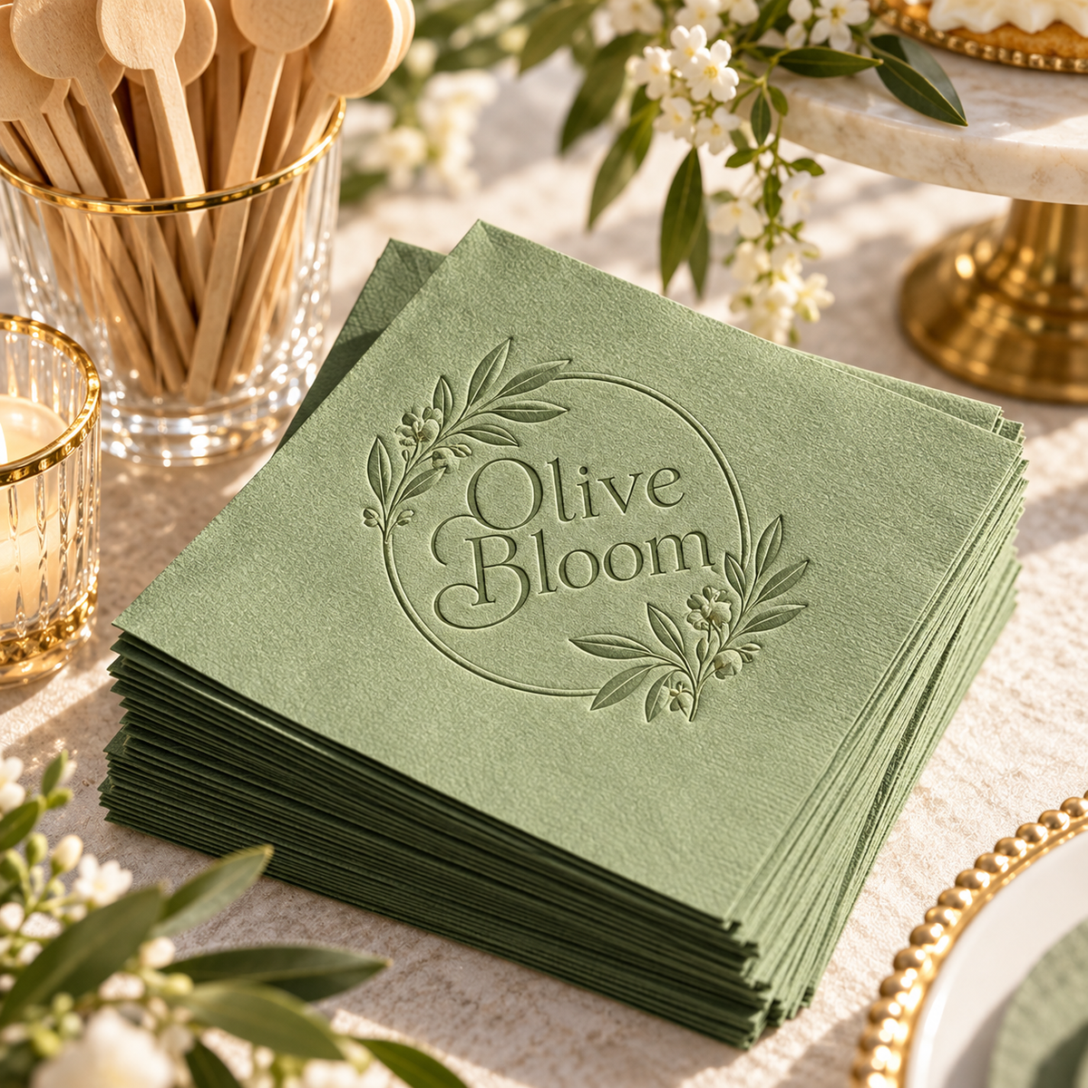 Custom Debossed Napkins