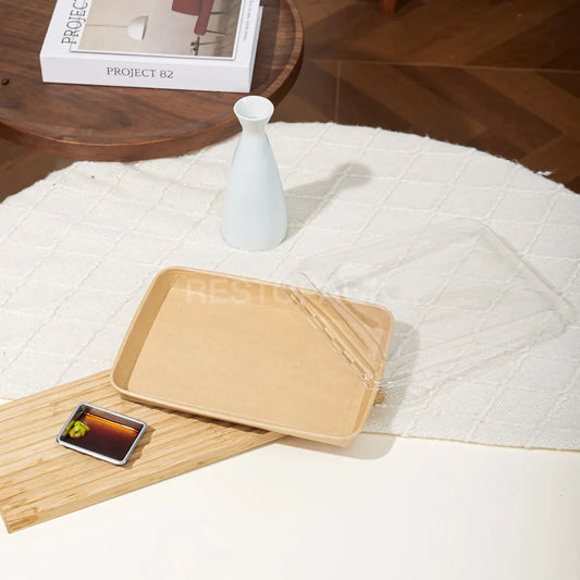 31.3 oz / 925ml Kraft Paper Rolled Edge Tray