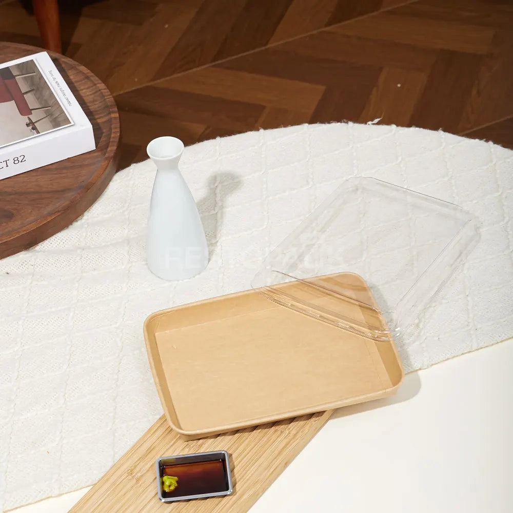 31.3 oz / 925ml Kraft Paper Rolled Edge Tray