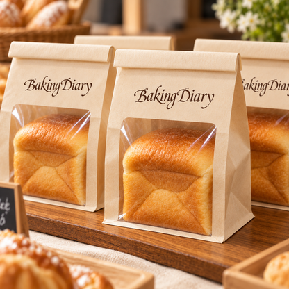 Custom Paper Bakery Bags with Window