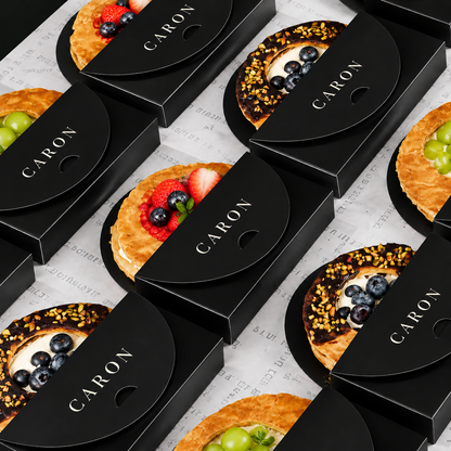 Custom Double Side Print Vinyl Style Napoleon Cake Box