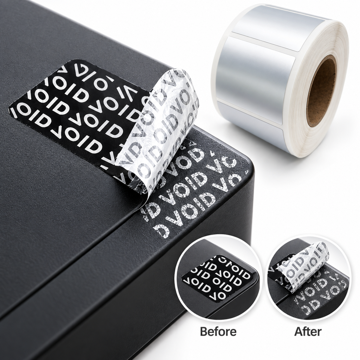 Custom VOID Security Stickers