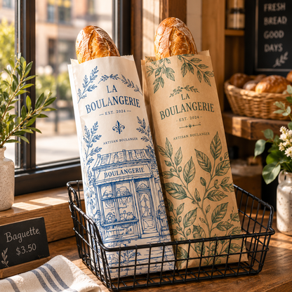 Custom Windowed Baguette Bread Bags