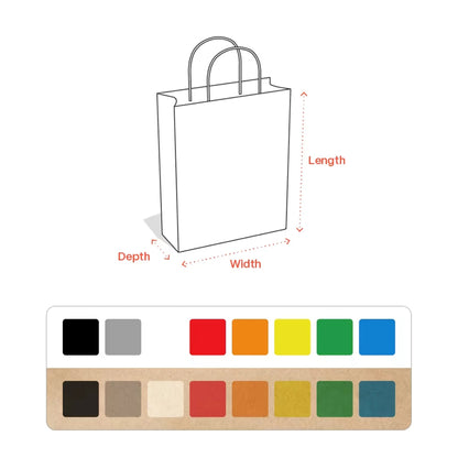 Custom printed kraft paper takeout bag with handles - view 16