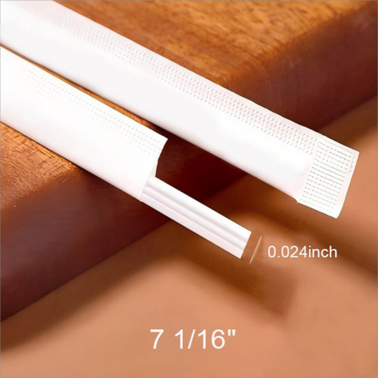 7 1/16" Straight PLA Straw, 3-in-1 for Coffee & Milk Tea