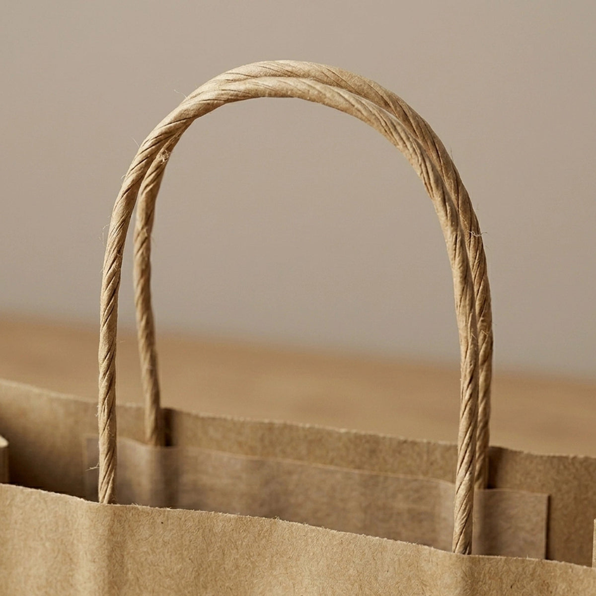 Custom printed kraft paper takeout bag with handles - view 14