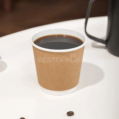 8 oz Double Wall kraft Paper Coffee Cups