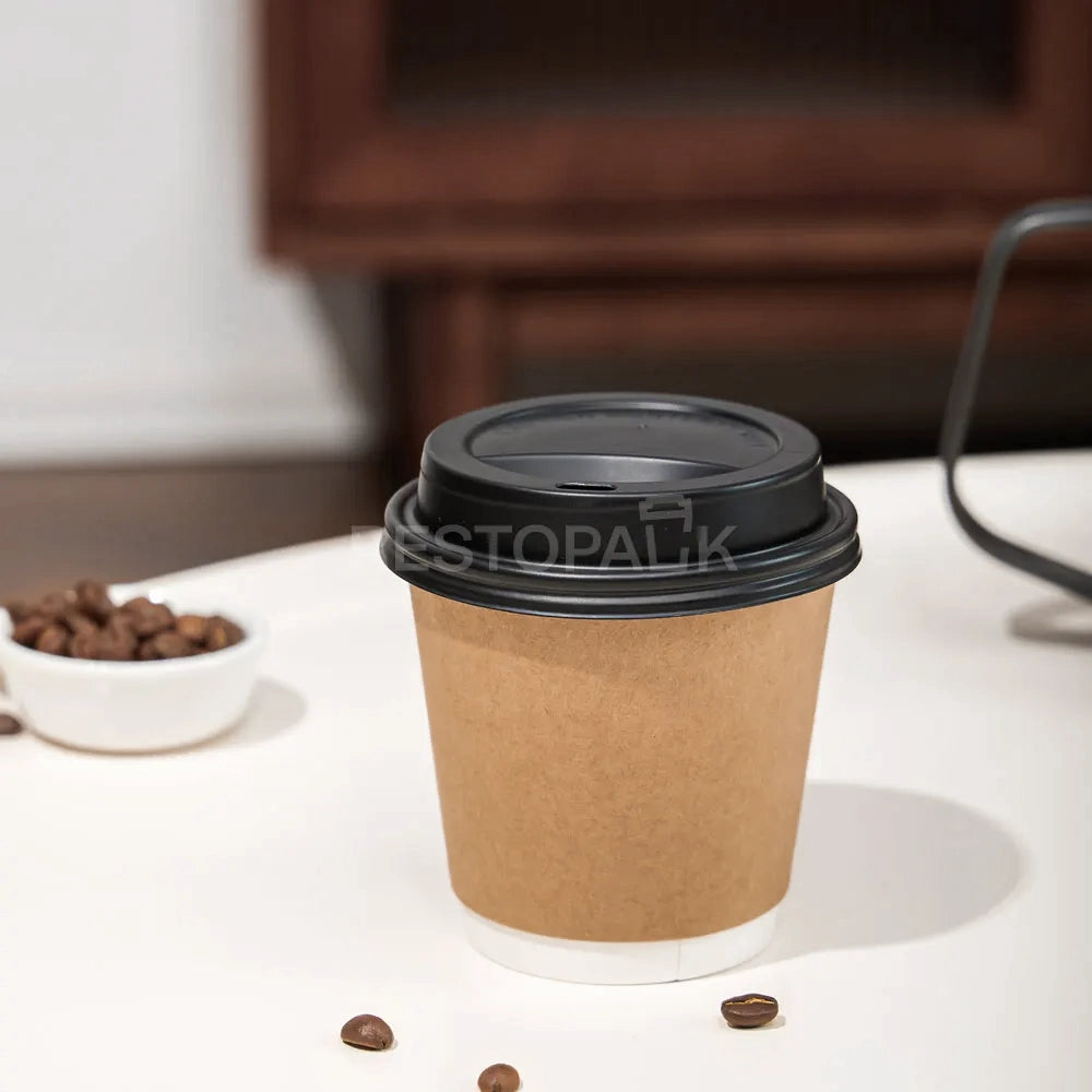 8 oz Double Wall kraft Paper Coffee Cups