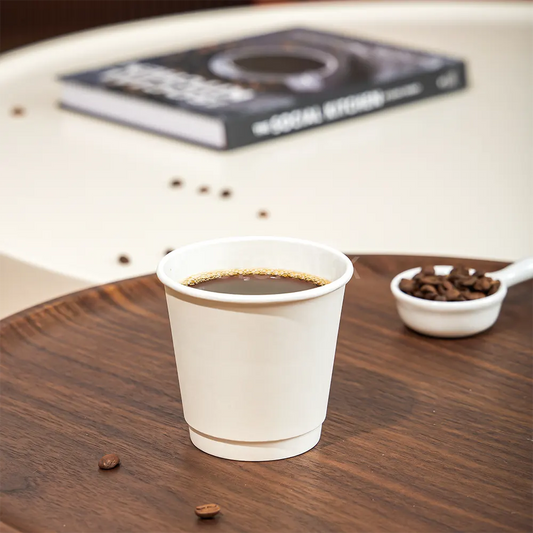 8 oz Double Wall White Paper Coffee Cups