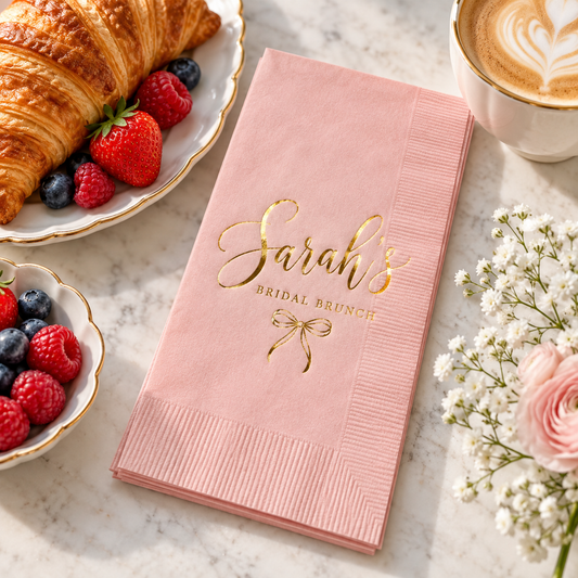 Custom Foil Stamped Napkins