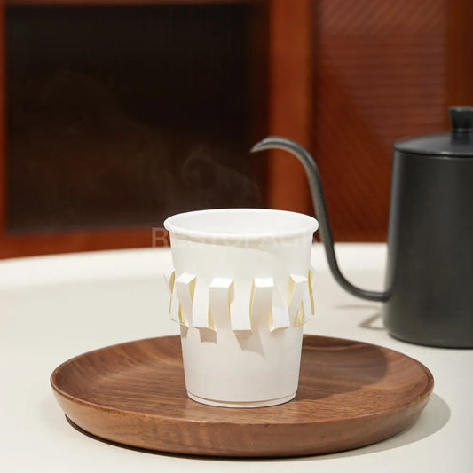 Custom 8 oz Flower-Style Insulated Paper Cups