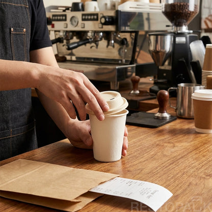 90mm Bagasse Molded Hot Cup Sip Lids