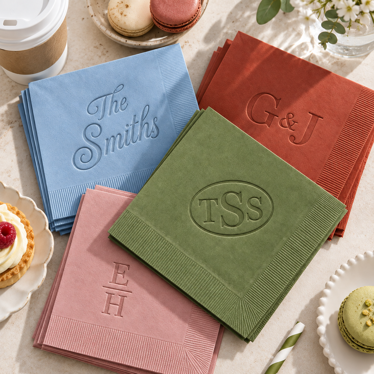 Custom Debossed Napkins