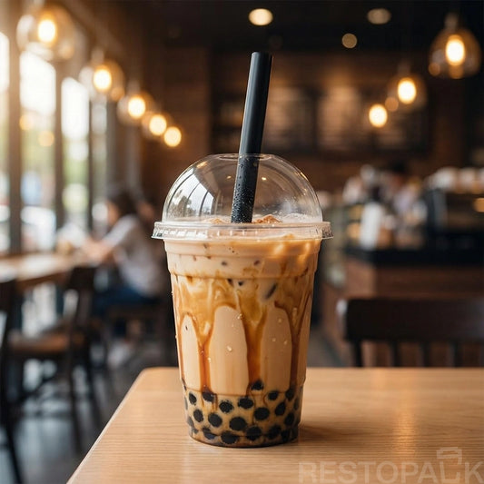 9" Extra Wide Individually Wrapped Pointed Boba Straw