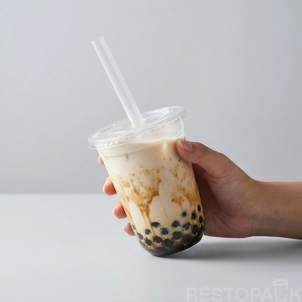 9" Extra Wide Individually Wrapped Pointed Boba Straw