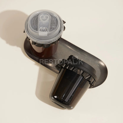 5.12 inches Black Leak-Proof Seal Paper for 96-110mm Cups