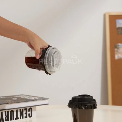 4.33 inches Black Leak-Proof Seal Paper for 70–95mm Cups