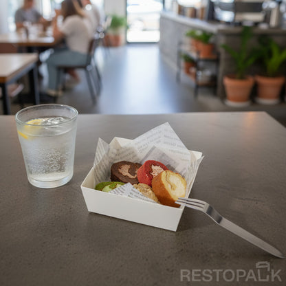 Small Square Cake Bakery Box with Clear PET Lid