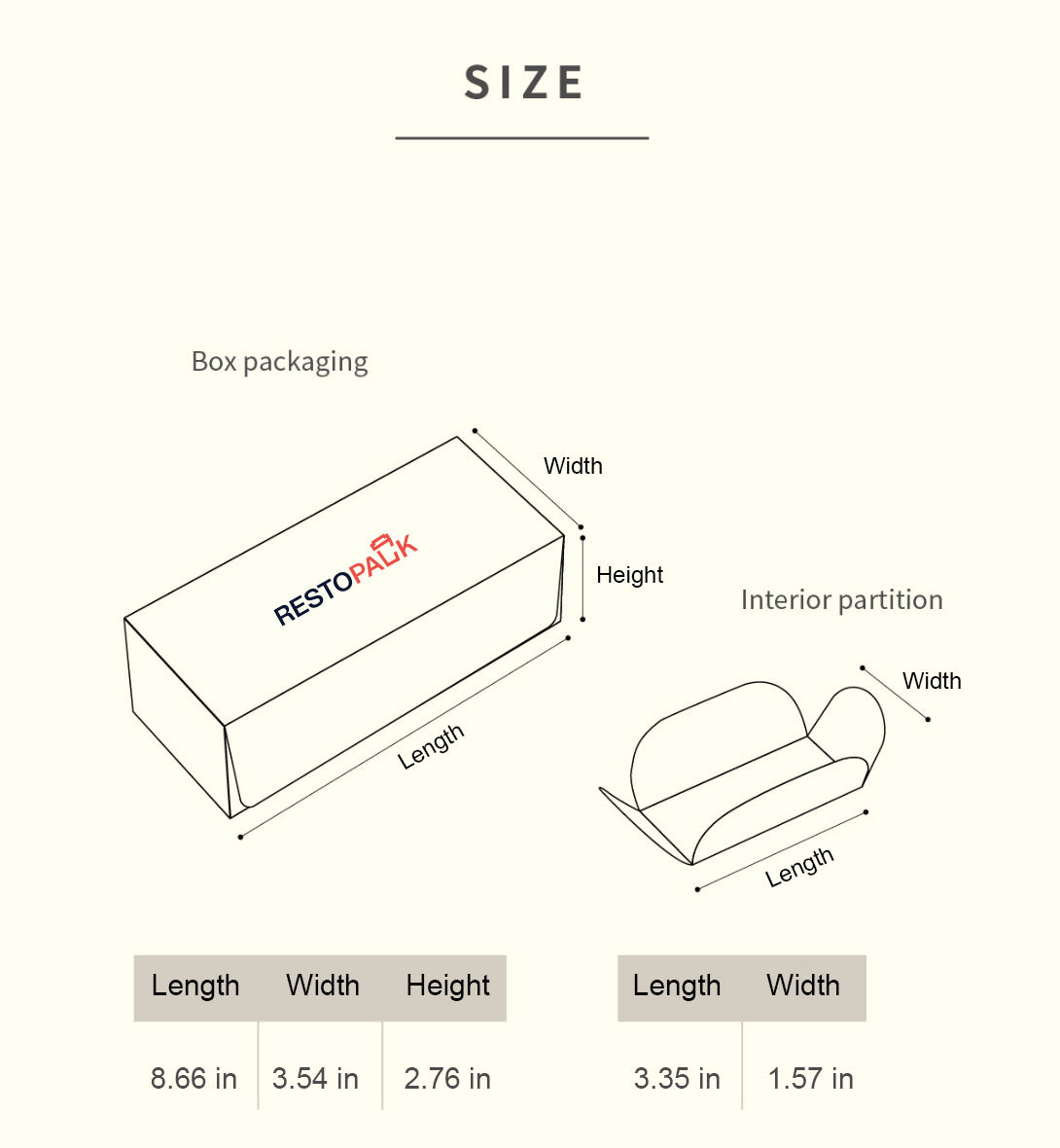 Cardboard Cake Box with Separate Compartments