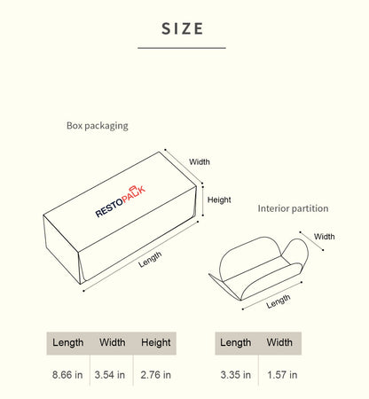 Cardboard Cake Box with Separate Compartments