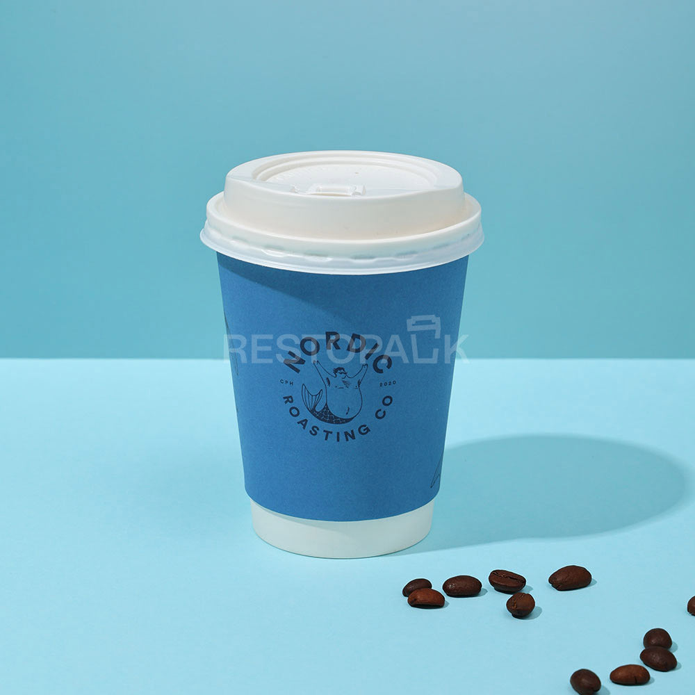 Custom 12 oz Double Wall Paper Coffee Cups