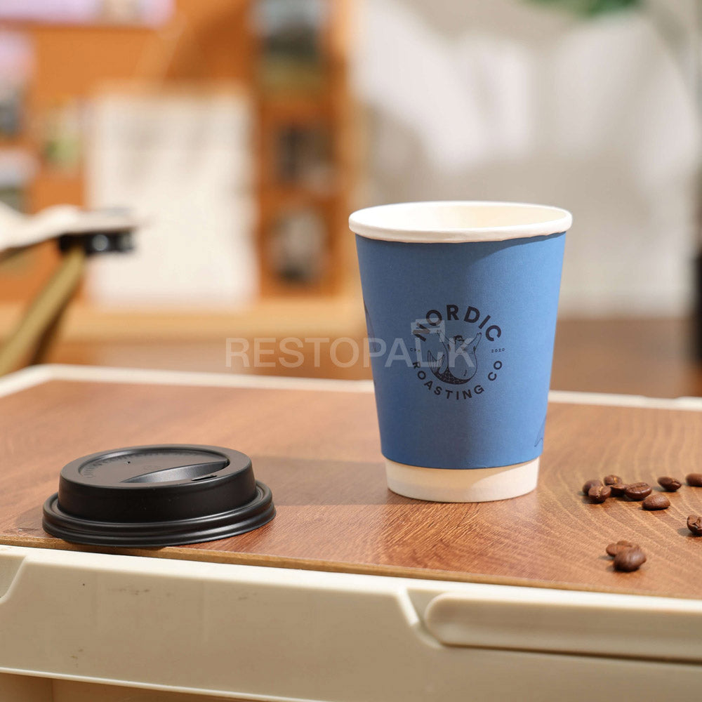 Custom 12 oz Double Wall Paper Coffee Cups