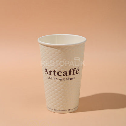 Custom 16 oz Embossed Single Wall Coffee Cups