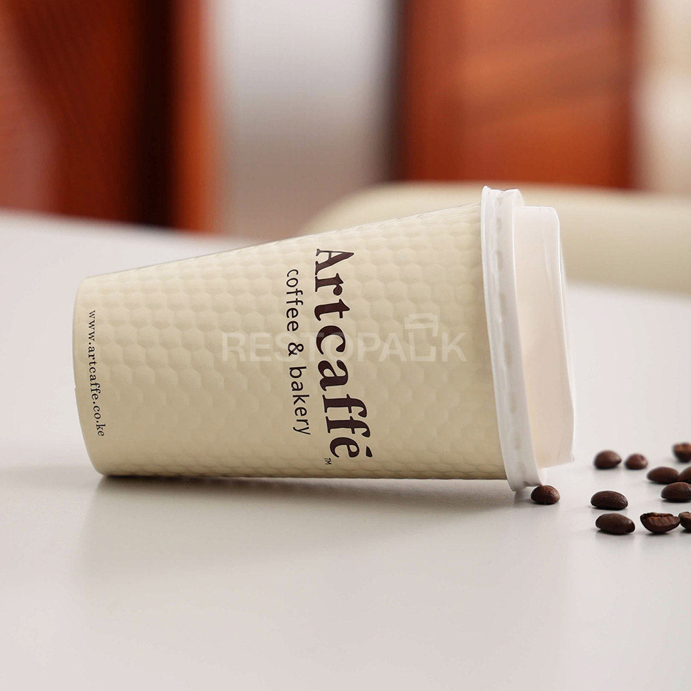 Custom 16 oz Embossed Single Wall Coffee Cups