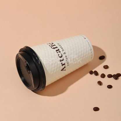 Custom 16 oz Embossed Single Wall Coffee Cups